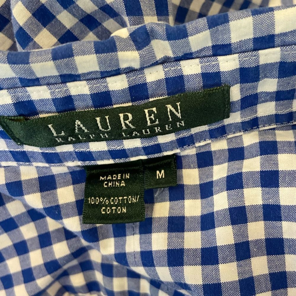 Ralph Lauren Gingham Button Down Top - image 4